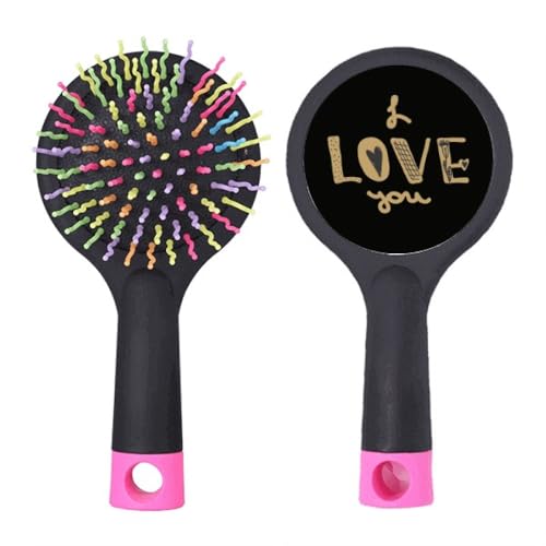 Brosse à cheveux démêlante I Love You avec citation manuscrite pour prendre soin de soi avec amour