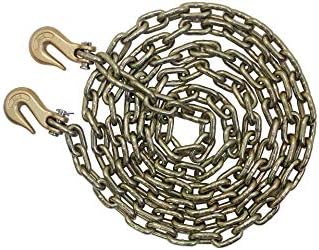 3/8''x20' Binder Chains Transport Chain Grade 70 w/Hooks
