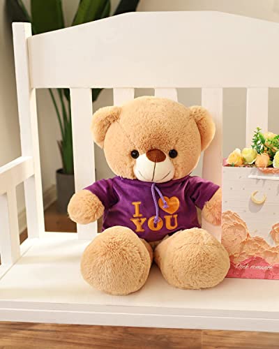 Image of AVSHUB Cute Teddy Bear Stuffed Animals Plush Toy Plushies Gifts for Boy or Girlfriend, Valentine's Day Gifts, Birthday Gift (2 Feet) (Brown)