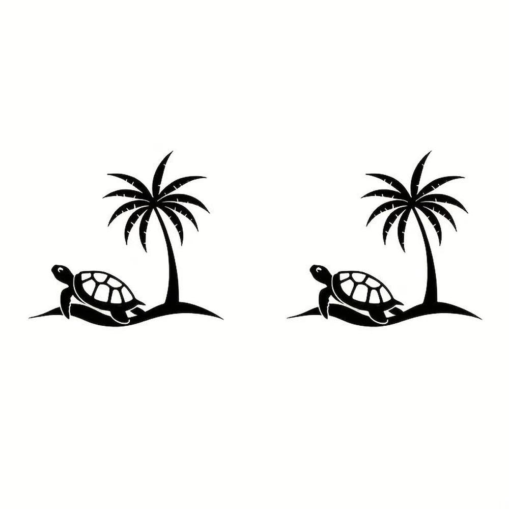 Turtle Decals Beach Themed Vinyl Stickers