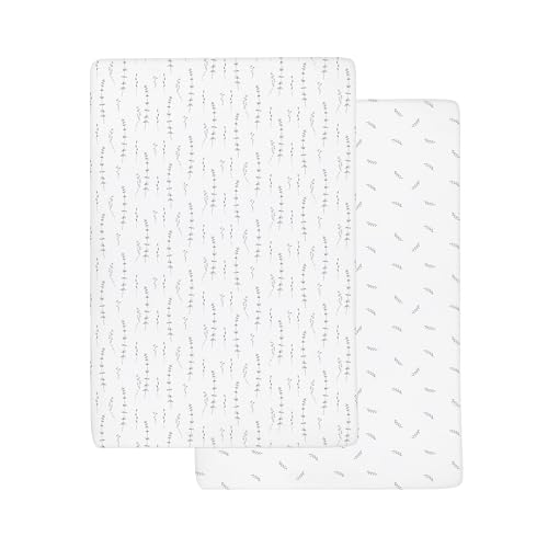 Parure de lit 100% jersey de coton gris forêt pour matelas bébé - 5