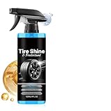 Lustrant Pneus Haute Brillance | Spray Rénovateur de Brillance pour Jantes 120 ml,Spray De Finition Pneus   pour Camions SUV Camping cars Berlines Vélos Motos Maison Garage Atelier Tout terrain
