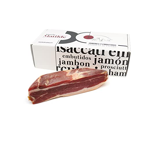 1 Kg Serrano Schinken (Schulter) Gran Reserva Duroc - Typisch Spanische Spezialitäten - Mini Jamon Serrano ohne Knochen - Abuela Matilde Cover
