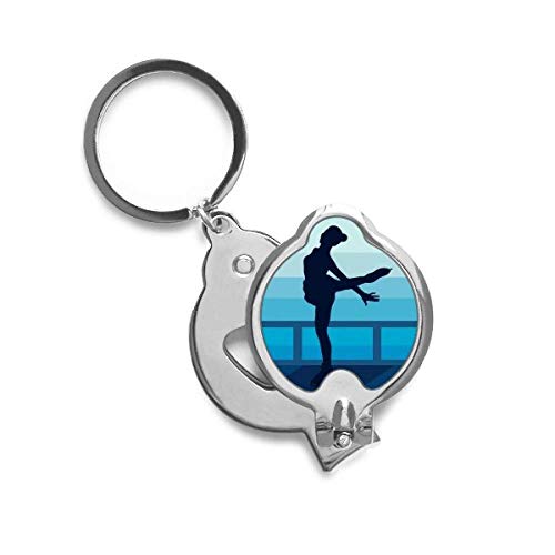 Coupe-ongles précis motif patinage artistique sport d'hiver