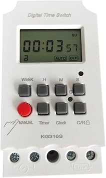 220VAC 25A KG316S Digital 1 Second Timer Switch Control to Seconds Timer Automatic Electronic Programmable Power Timer Switch