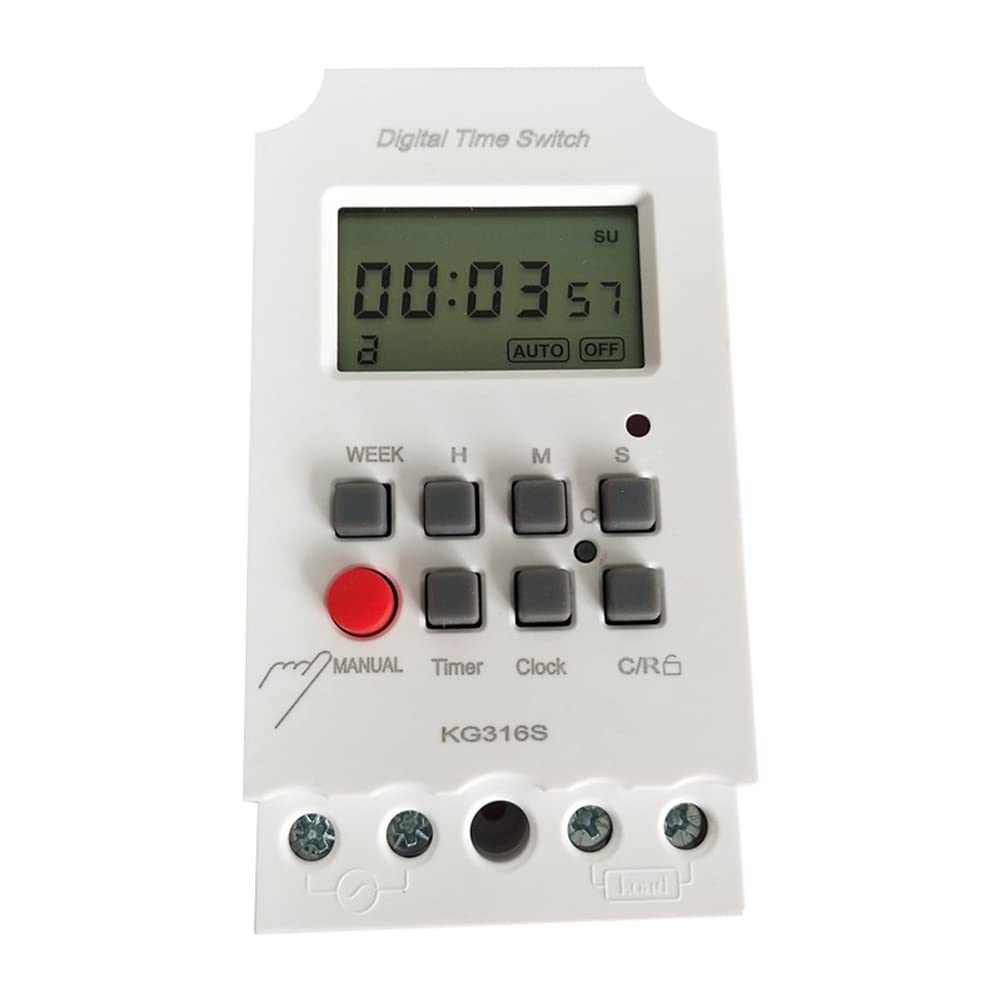 Anlayliay 220VAC 25A KG316S Digital 1 Second Timer Switch Control to Seconds Timer Automatic Electronic Programmable Power Timer Switch