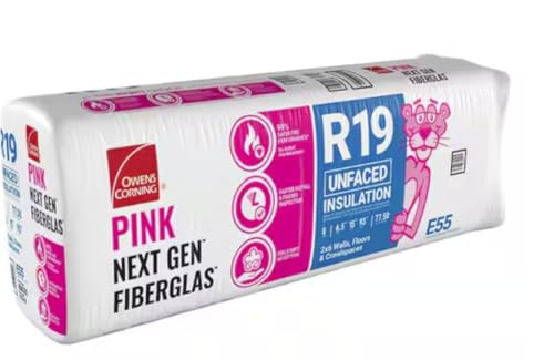 Owens Corning R-19 Unfaced Fiberglass Insulation 77.5 Sq.ft (15 in x 93 in) 1 Batt