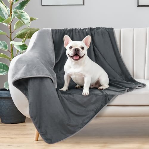 LOOBANI Waterproof Dog Blanket 30"x40" Grey