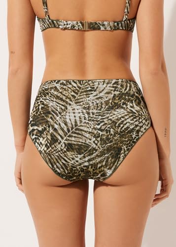 Woman's High Waist Shaping Swimsuit Bottoms Tropical Animalier3