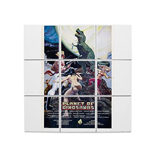 Carreaux céramique décoratifs 60x60cm affiche de film retro Planet of Dinosaurs poster cinema
