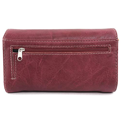 Zelris Native Indian Chieftain Headdress Feather Turquoise Stone Cactus Wallet4