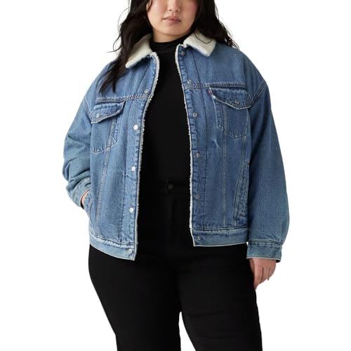 Image of Levi's Women's 90s Sherpa Trucker Jacket (Standard and Plus)
