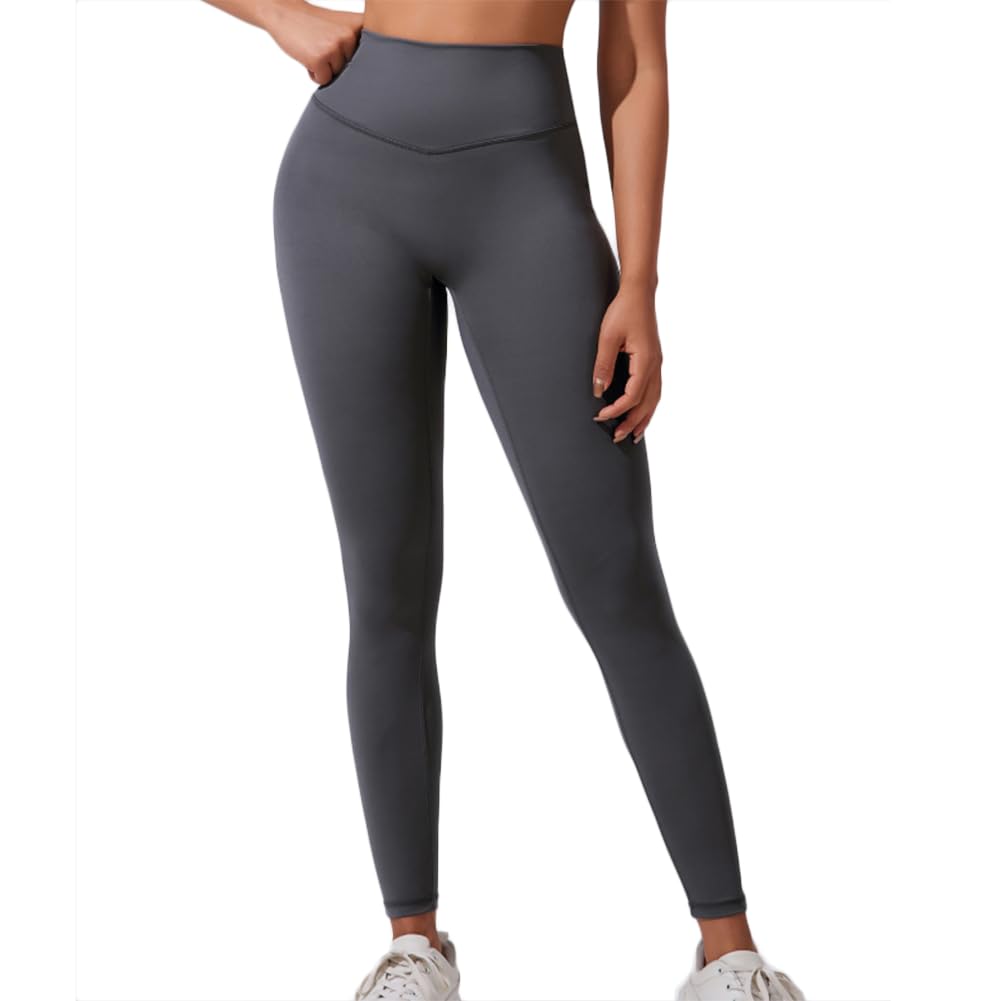 Donna Vita Alta Leggings Pantacollant Elastici Tuta Collant Abbigliamento Sportivo Donna Yoga Fitness