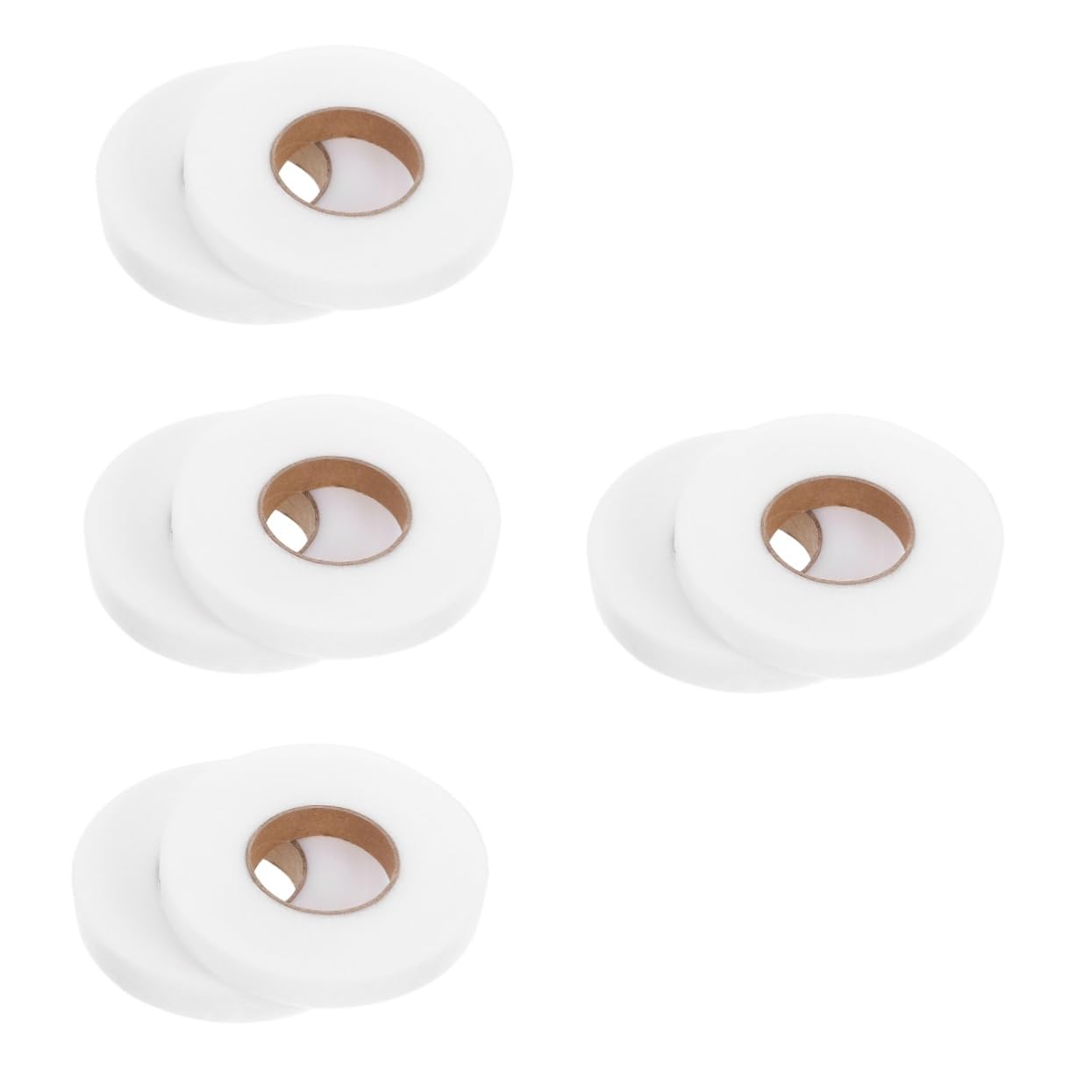VILLCASE Lot De 4 Rubans Adhésifs En Coton Pour Ourlets Ruban Adhésif Double Face En Maille Doublure Adhésive Pour Accessoires Vestimentaires 2 Rouleaux X 4