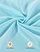 Cieltown Light Blue Cloth Napkins 1-Dozen, Solid Washable Fabric Napkins Set of 12, Perfect for Weddings, Parties, Holiday Dinner (17 x 17-Inch, Baby Blue)