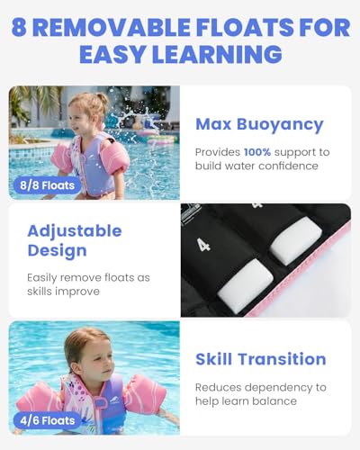 Image of Gogokids Puddle Float Jumper 33-66 Pounds, Toddler Swim Vest Kids Floaties