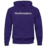 Barnesmith Northwestern University NWU Wildcats Hooded Sweatshirt, Heritage, Purple, Large