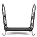 COSTWAY Firewood Rack, Heavy Duty Metal Fireplace Log Holder, Indoor Outdoor Wood Storage Stacking Shelf, 50kg/60kg Load Capacity (with Solid Base Board, 44 x 32 x 40cm) COSTWAY Firewood Rack, Heavy Duty Metal Fireplace Log Holder, Indoor Outdoor Wood Storage Stacking Shelf, 50kg/60kg Load Capacity (with Solid Base Board, 44 x 32 x 40cm)