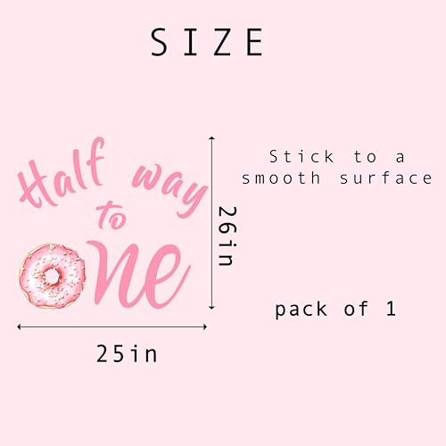 Vinilo decorativo donas 25x26 pulg rosa miniatura 5