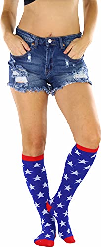 Image of ToBeInStyle Women's Acrylic Knee High Print Socks