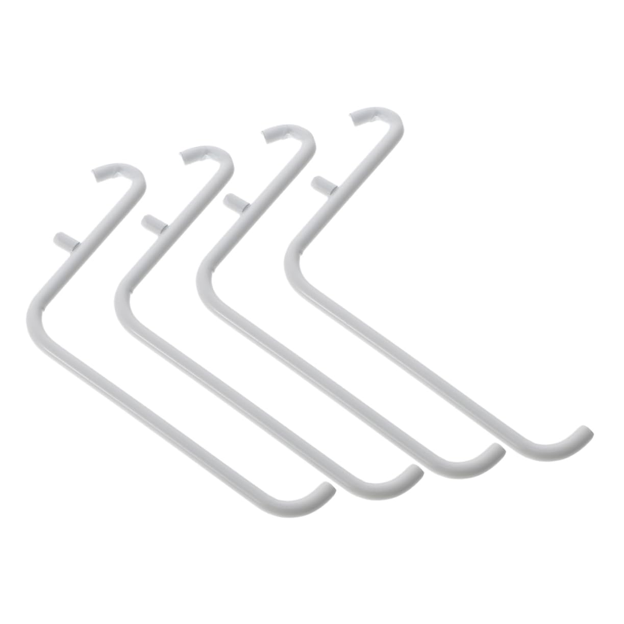 HEALLILY 4pcs Tool Hangers for Garage Wall Metal Paint Bracket Pegboard Hooks Kitchen