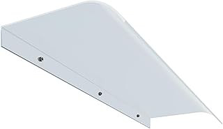 Vordach für Türen und Fenster im Außenbereich, Markise aus Polycarbonat mit UV-Schutz, mattiertes, unsichtbares Design, Größe 50 x 120 cm, langlebiger Wetterschutz für Eingangsbereiche