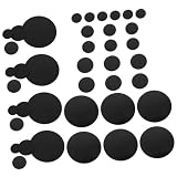 Abaodam 40 Uds Muñecas En Miniatura Base Redonda Base Figuras Coleccionables Base Mini Muñecas Base Mini Muñeca Placa Base De Muñecas DIY Base En Miniatura Muñecas Negras Base Muñeca