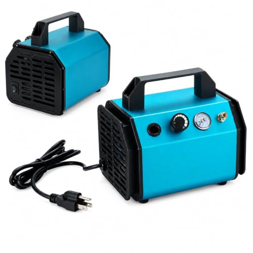 30-75PSI Adjustable airbrush compressor & auto start stop ai...