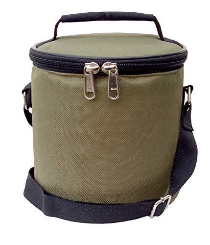 Image of Insulated Lunch /Tiffin Bag, Polyester, Water Resistant, Classic Style, for Office, School and Travelling, 1 Litre (Without Containers, Size-6.5 X 6 X 6)
