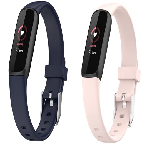 Bemodst Compatible con pulsera inteligente Fitbit luxe Ilicone pulsera de silicona Cover