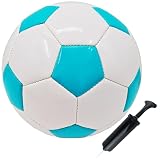 SPDTECH Soccer Ball Size 3 with Pump Needle Classic White Black Thicker PU Tight Weaved Suitable for Youth Boy League Game Trainning Practice or Gift