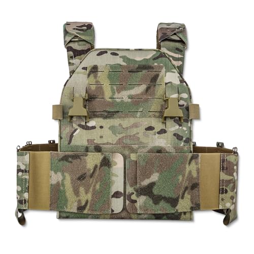 ACETAC LPPC V.2 Tactical Vest Low-Profile Vest Modular Placard Compatible Made from 1000D Nylon Laminates MultiCam (MultiCam)