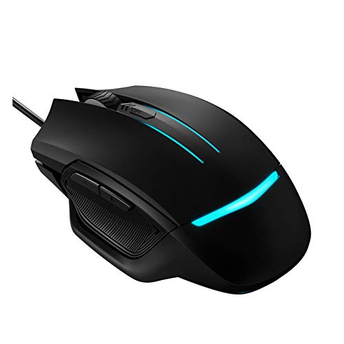 Pictek Gaming Mouse Wired, 3200 DPI, 6 Programmable Buttons (Driver Disk Included), Optical