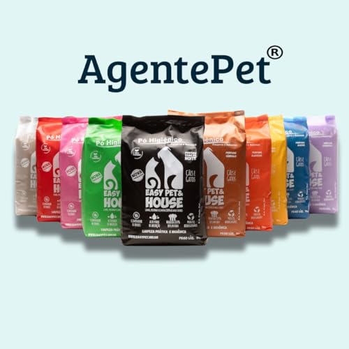 Pó Easy Pet & House Seca Xixi Kit AgentePet 4 x 1kg (Floral)
