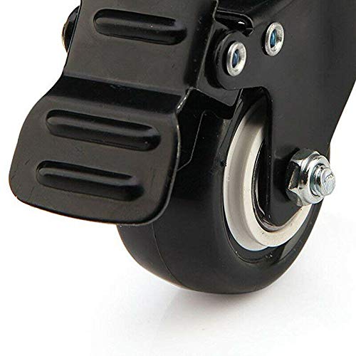 Roulettes robustes M8 en caoutchouc durable pour charges lourdes