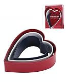 Heart Cookie Cutter Set, 2.3'', 3'', 3.5'', Fun Holiday Heart Shaped Valentines Cookie Cutters, Chri
