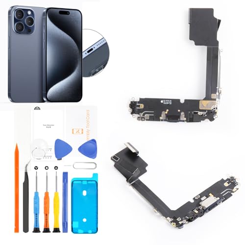 Réparer le port USB iPhone 15 Pro Max titane bleu : connecteur et joint A3106