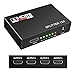 1x4 HDMI Splitter Adapter, OTYTY V1.4 Mini HDMI Selector Box Support 4Kx2K, 1080p and 3D, 1 HDMI Input Port with 4 HDMI Output with 2 Free 5 ft HDMI Splitter Cables