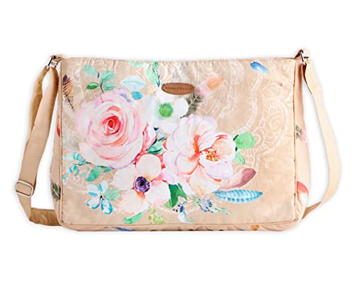 Maison d' Hermine Hand Bags for Women Cotton Shoulder Bag for Shopping Travel Everyday Use Cross Body Tote purse Sling Bag