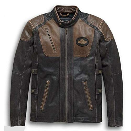 Amazon.co.jp: ハーレーダビッドソン メンズ レザー ジャケット Harley