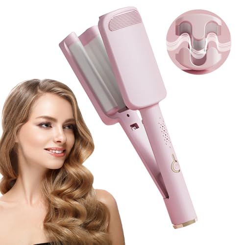 Vmxlso 32mm French Wave Curling Iron, Mermaid Hair Styler With 4 Gears Temperature, Fast Heating for Long Short Hair