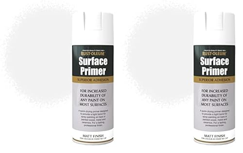 Rust-Oleum AE0040028E8 400ml Surface Primer White (Pack of 2)
