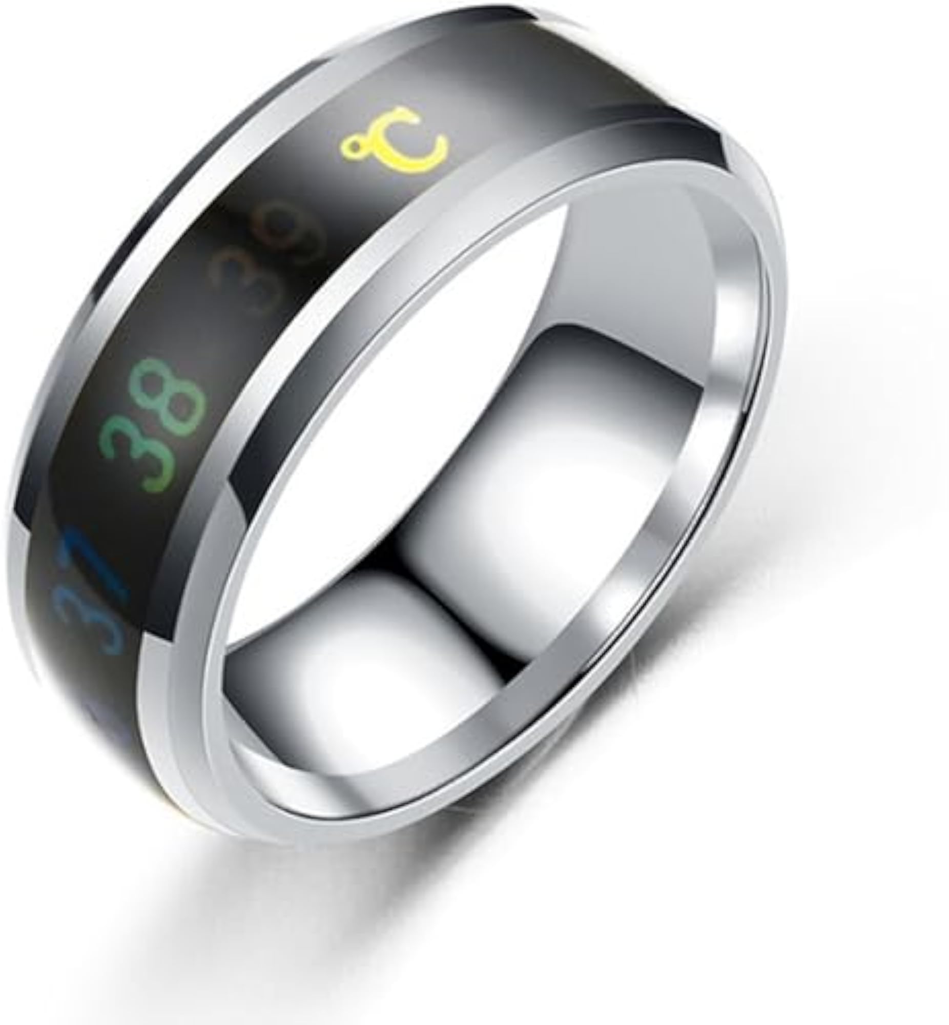 Men's Smart Temperature Ring, Adjustable