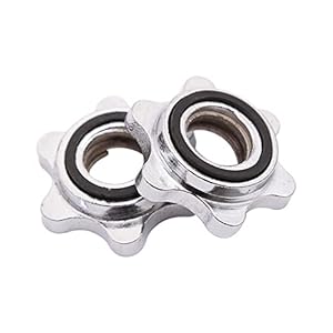 2 stuks halterkraag, binnendiameter 2,4 cm halter zeskantmoer halterkraag snelsluiting en ontgrendeling voor gewichtheffen fitness training