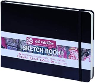 Talens Art Creation Sketchbook 80 Sheets, 21 cm x 14.8 cm, Black