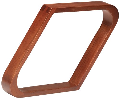 Pro Series TR9-F Doweled Wooden Billiard Ball 9-Ball Diamond Rack, Old World Mahogany, black