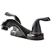 VAPSINT Modern Two Handle Oil Rubbed Bronze Lavatory Vanity Basin Bathroom Faucet,Hot And Cold Water Mixer Faucet For Bathroom