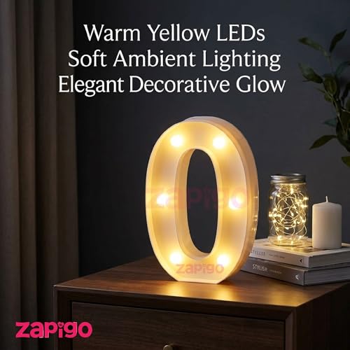 Image of Balloonistics LED Marquee Number 40 Light - 8.66-Inch Cordless Battery-Operated Light Up Number Sign for 40th Birthday, Anniversary, Wedding, Party Decoration, Wall Hanging or Table Display