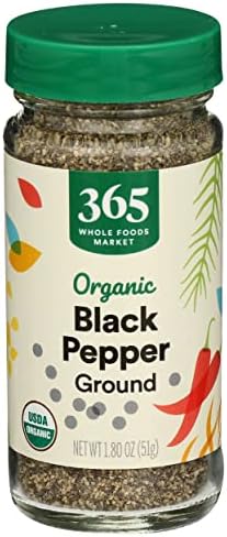 365 by Whole Foods Market, Pepper Black Ground Organic, 1.8 Ounce