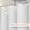 Amazon.com: Seenus Waterproof Fabric Long Shower Curtain Liner 80 inch ...